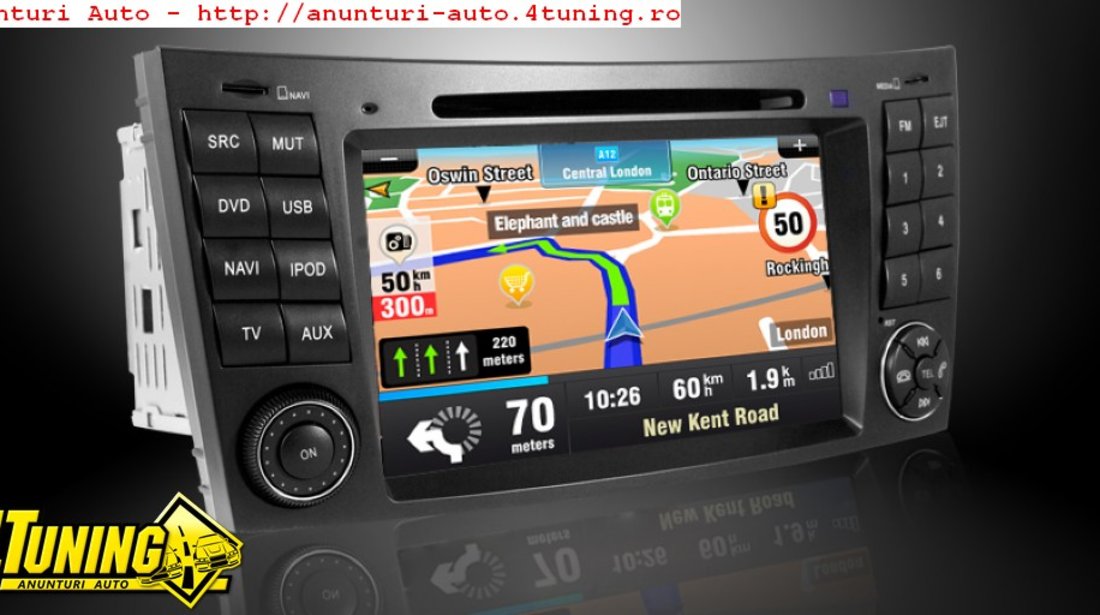 Navigatie Dynavin Dedicata Mercedes CLASA E W211 Fibra Optica Dvd Gps Carkit Internet 3g Tv