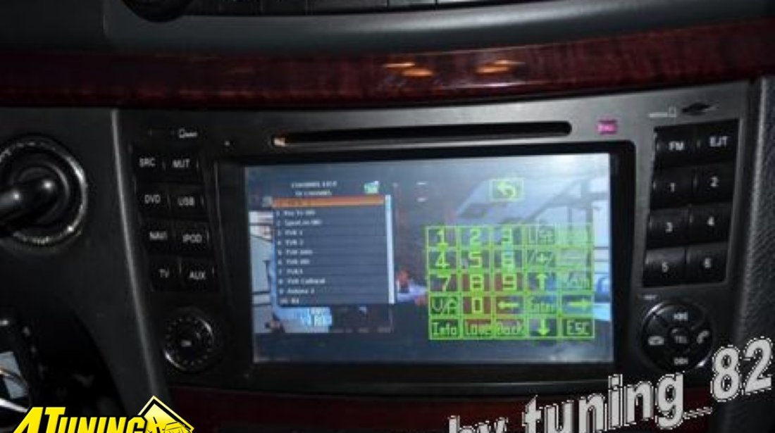 Navigatie Dynavin Dedicata Mercedes CLASA E W211 Fibra Optica Dvd Gps Carkit Internet 3g Tv