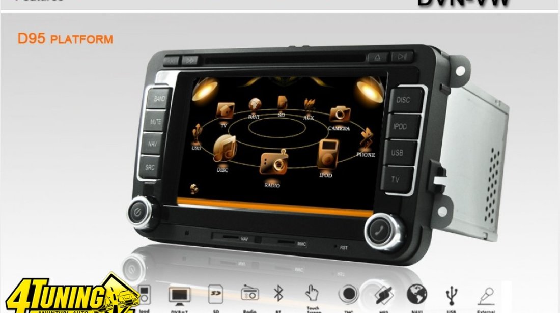 Navigatie DYNAVIN Dvd Volkswagen Golf 5 6 Gps Navigatie TV Usb Ipod Bluetooth Touchscreen