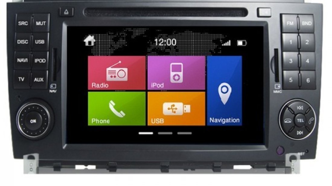 NAVIGATIE DYNAVIN N6-MBC DEDICATA MERCEDES C CLASS W203 2004 - 2008 DVD GPS CAR KIT USB DUAL RADIO