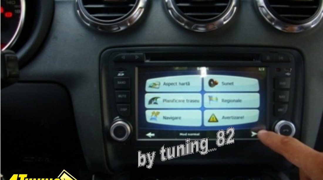 NAVIGATIE DYNAVIN N6 TT DEDICATA AUDI TT DUAL RADIO TUNER CARKIT PARROT PRELUARE AGENDA TELEFONICA AFISAJ OBC MODEL PREMIUM MICROFON EXTERN CARKIT SI CAMERA VIDEO CADOU