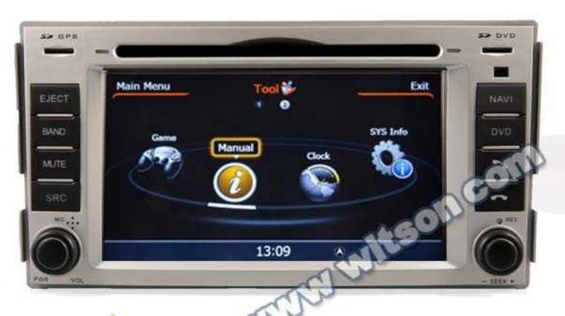 Navigatie EDOTEC EDT- C008 Dedicata Hyundai Santa Fe Dvd Auto Gps Procesor 1ghz Navd C008 Platforma S100 512 Ddr 2 Internet 3g Wifi Dvd Gps Tv Dvr Carkit Preluare Agenda Telefonica