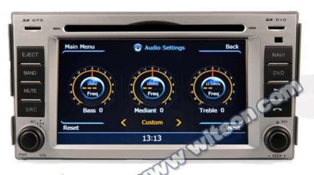 Navigatie EDOTEC EDT- C008 Dedicata Hyundai Santa Fe Dvd Auto Gps Procesor 1ghz Navd C008 Platforma S100 512 Ddr 2 Internet 3g Wifi Dvd Gps Tv Dvr Carkit Preluare Agenda Telefonica