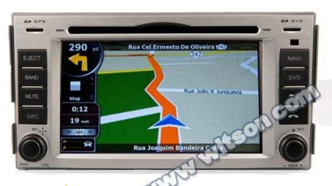 Navigatie EDOTEC EDT- C008 Dedicata Hyundai Santa Fe Dvd Auto Gps Procesor 1ghz Navd C008 Platforma S100 512 Ddr 2 Internet 3g Wifi Dvd Gps Tv Dvr Carkit Preluare Agenda Telefonica