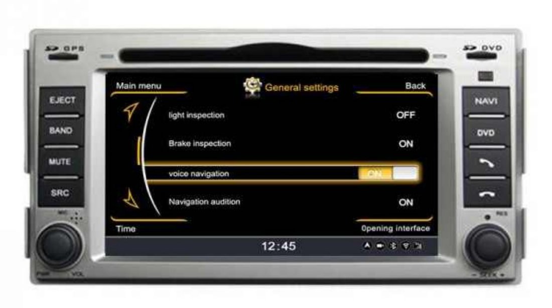 Navigatie EDOTEC EDT- C008 Dedicata Hyundai Santa Fe Dvd Auto Gps Procesor 1ghz Navd C008 Platforma S100 512 Ddr 2 Internet 3g Wifi Dvd Gps Tv Dvr Carkit Preluare Agenda Telefonica