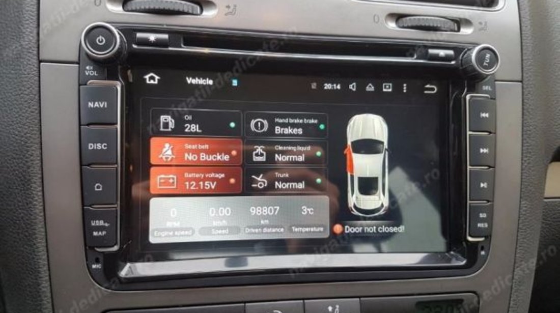 Navigatie GOLF 5 GOLF 6 GOLF PLUS Vw Android Octa Core CARKIT INTERNET MIRRORLINK NAVD-P9240
