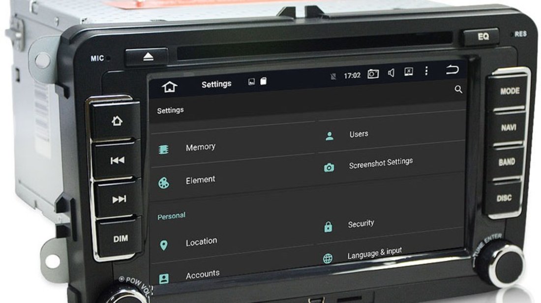 NAVIGATIE GOLF 5 VW Android 6.0 2GB RAM NAVD-P7500