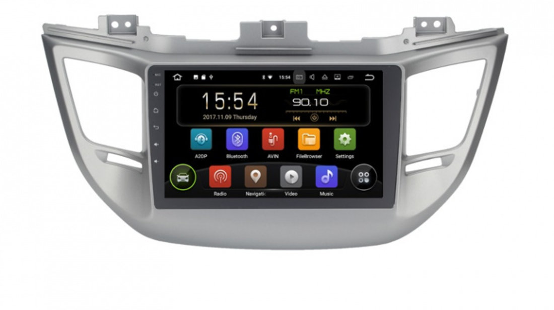 Navigatie Gps Android 9.0 Hyundai ix35 Tucson ( 2014 - 2018 ) , 2GB RAM +16 GB ROM , Internet , 4G , Aplicatii , Waze , Wi Fi , Usb , Bluetooth , Mirrorlink