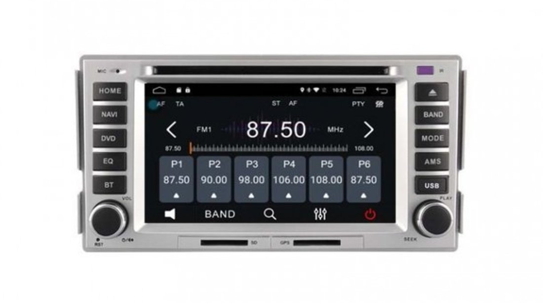 Navigatie Hyundai Santa Fe ECRAN CAPACITIV MIRRORLINK CARKIT USB NAVD-A008