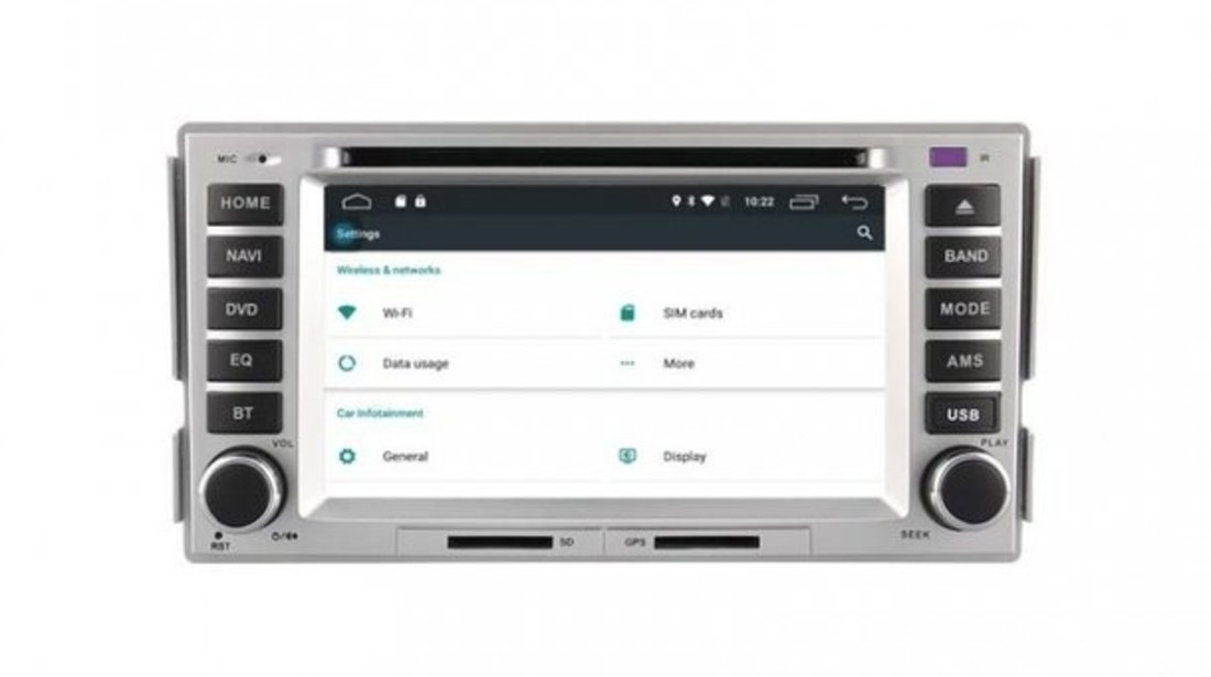 Navigatie Hyundai Santa Fe GPS CARKIT IPOD TV ECRAN CAPACITIV MIRRORLINK CARKIT USB NAVD-A008