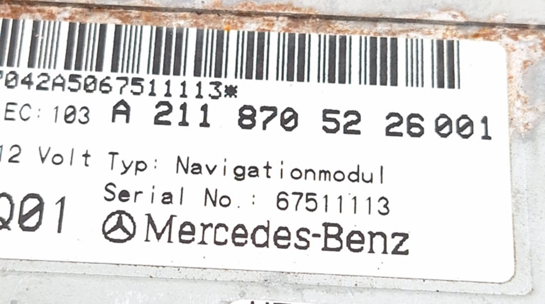 Navigatie Mercedes-Benz E-CLASS (W211) 2002 - 2009 Motorina A2118705226, 2118705226, A2118705226001, 2118705226001, 67511113