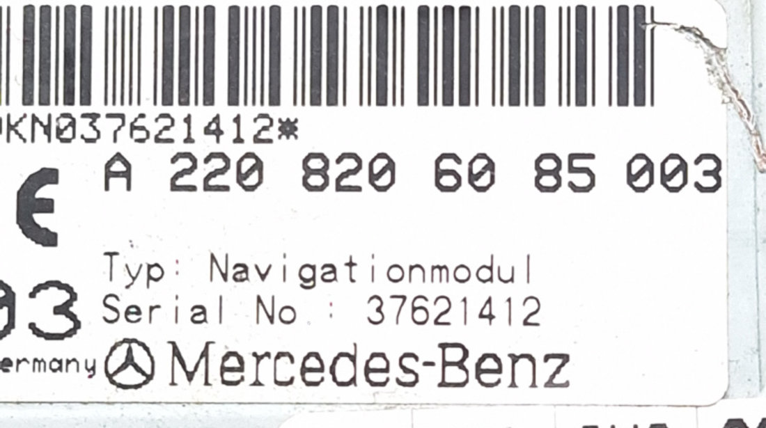 Navigatie Mercedes-Benz E-CLASS (W211) 2002 - 2009 Motorina A2208206085, KN037621412, 2208206085, A 220 820 60 85, A2208206085003, A 220 820 60 85 003