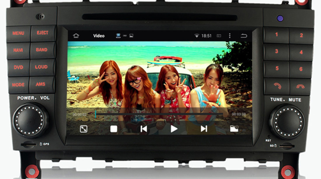 Navigatie Mercedes C class W203 (2004-2007) / CLK W209 (2004-2011) / CLS W219 (2004-2008) cu Android