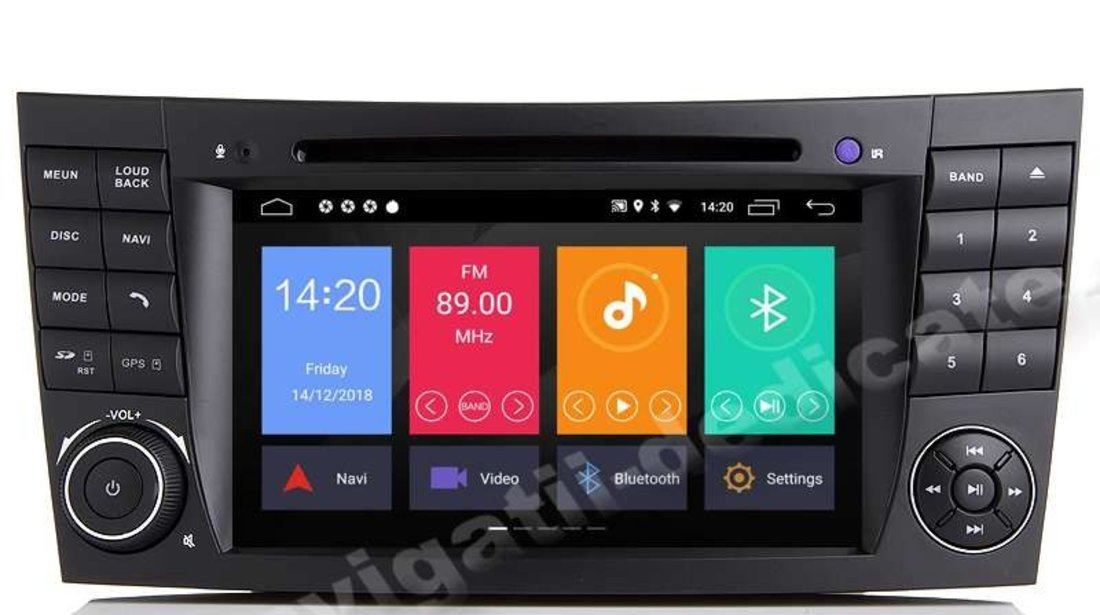 Navigatie Mercedes Clasa E W211 E Class Android 9.0 Internet Waze NAVD-MT090