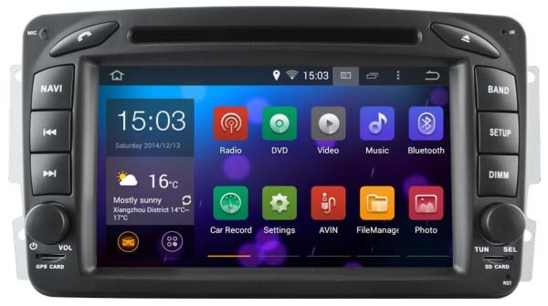 Navigatie Mercedes W203 Android 5.1 Navd-A5171