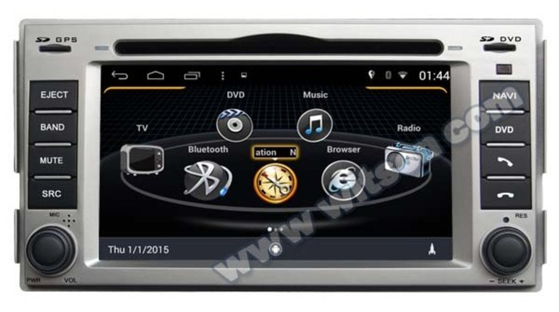 NAVIGATIE NAV W2-M008 DEDICATA HYUNDAI SANTA FE 4,4,4 S160 INTERNET 3G WIFI QUAD CORE