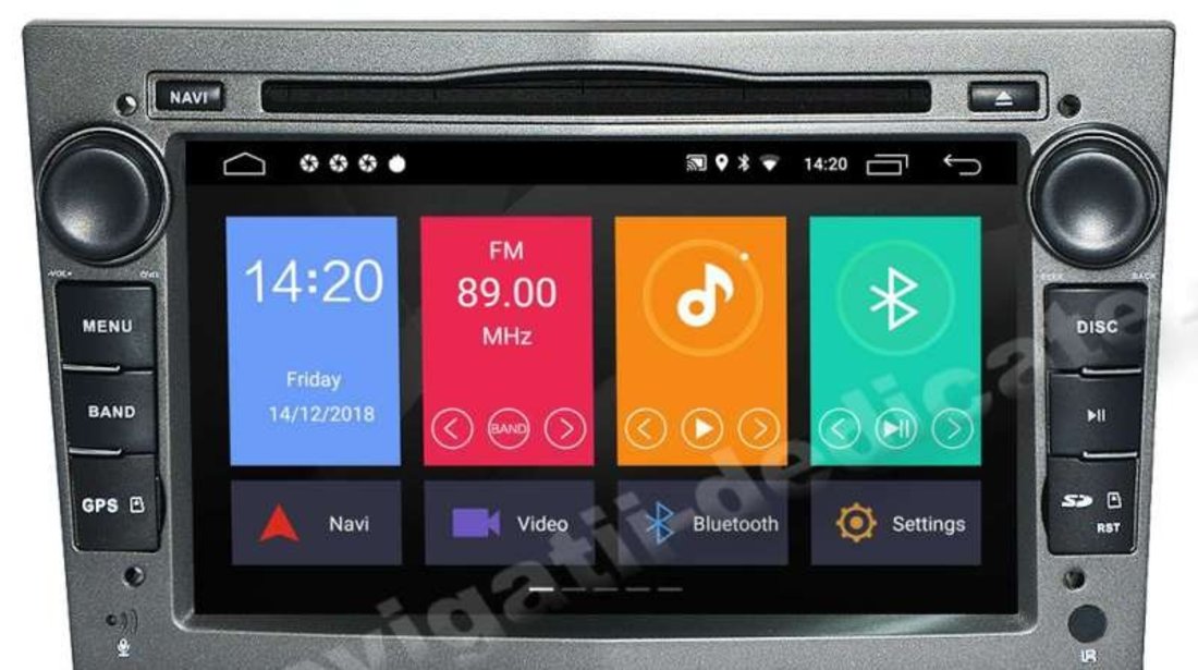 Navigatie Opel Astra H Vectra C Corsa Zafira Meriva Antara Signum Android 9.0 NAVD-MT019