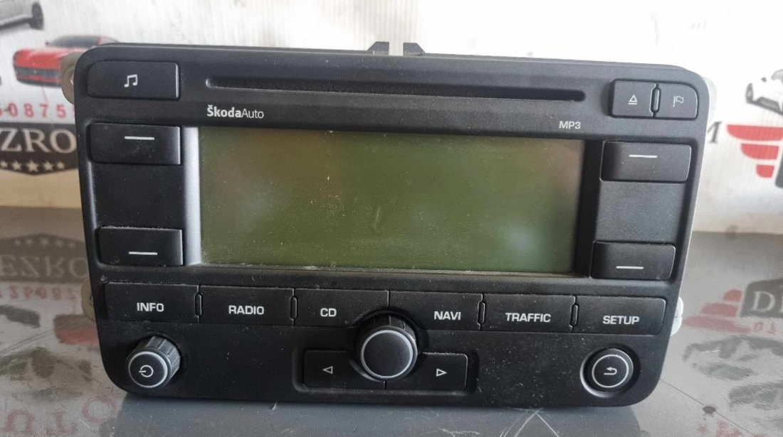 Navigatie originala Blaupunkt Skoda Fabia II cod 1z0035191a