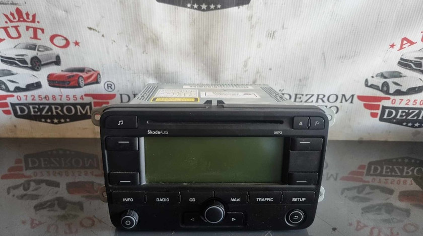 Navigatie originala Blaupunkt Skoda Fabia II cod 1z0035191a