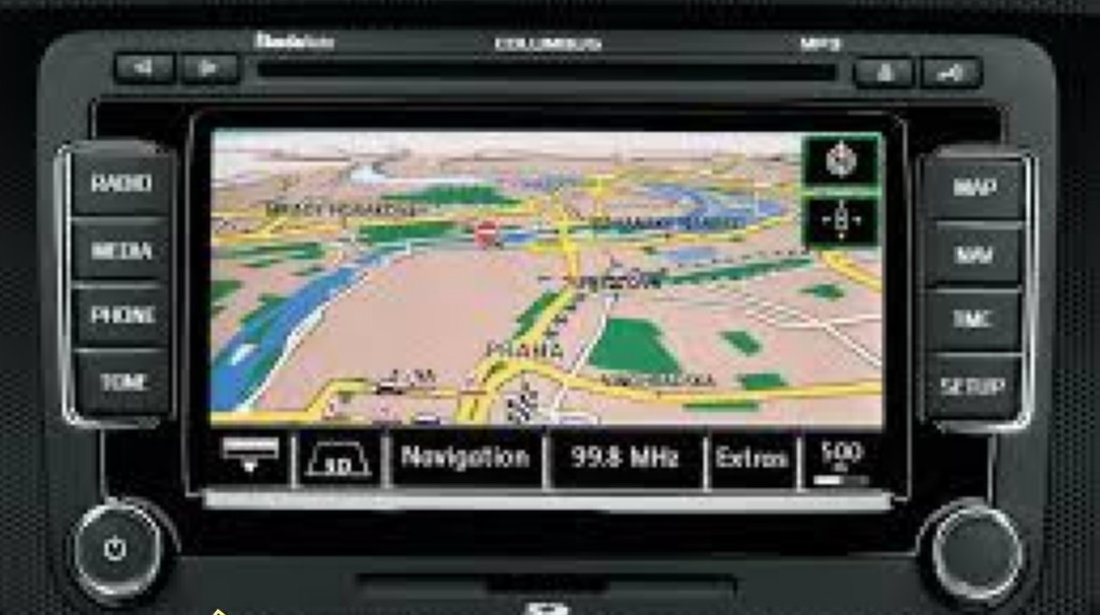 Navigatie Originala Skoda Columbus RNS 510 LED HDD Touchscreen