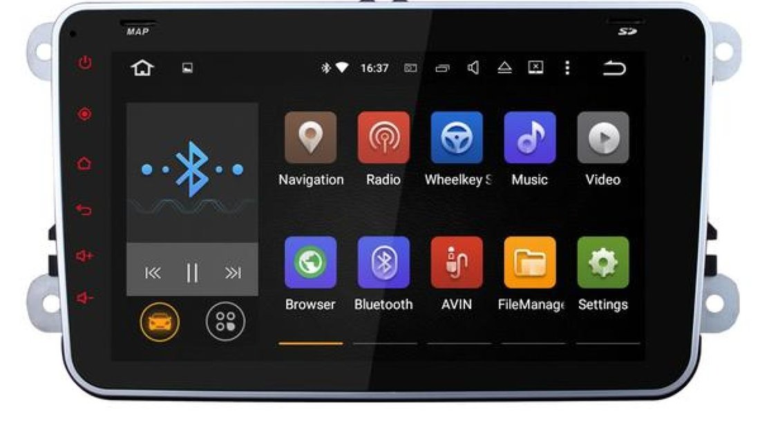Navigatie player Auto GPS Android 5.1 sistem 1G RAM și 16G ROM 8,0 inch touch screen dedicat VW