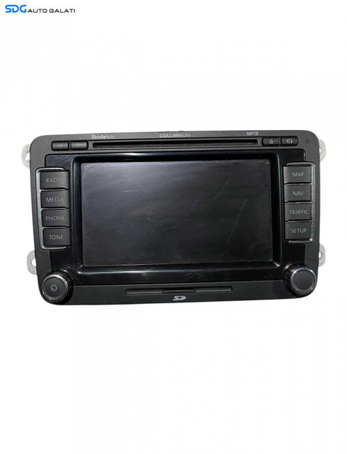 Navigatie Radio CD Player Columbus Skoda Yeti 2010 - 2018 Cod 3T0035680 [S0123]