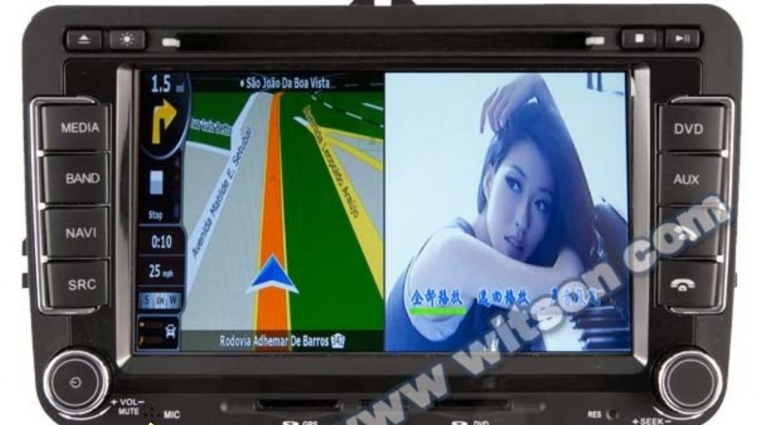 Navigatie Rns 510 Android Dedicata Vw AMAROK Witson W2-i004 Platforma S150 Procesor Dual Core A8 1ghz 512 Ddr 2 Internet 3g Wifi Dvd Gps Tv Dvr Carkit Preluare Agenda Telefonica Functie Mirror Link Stick Wifi Cadou! Model Premium!