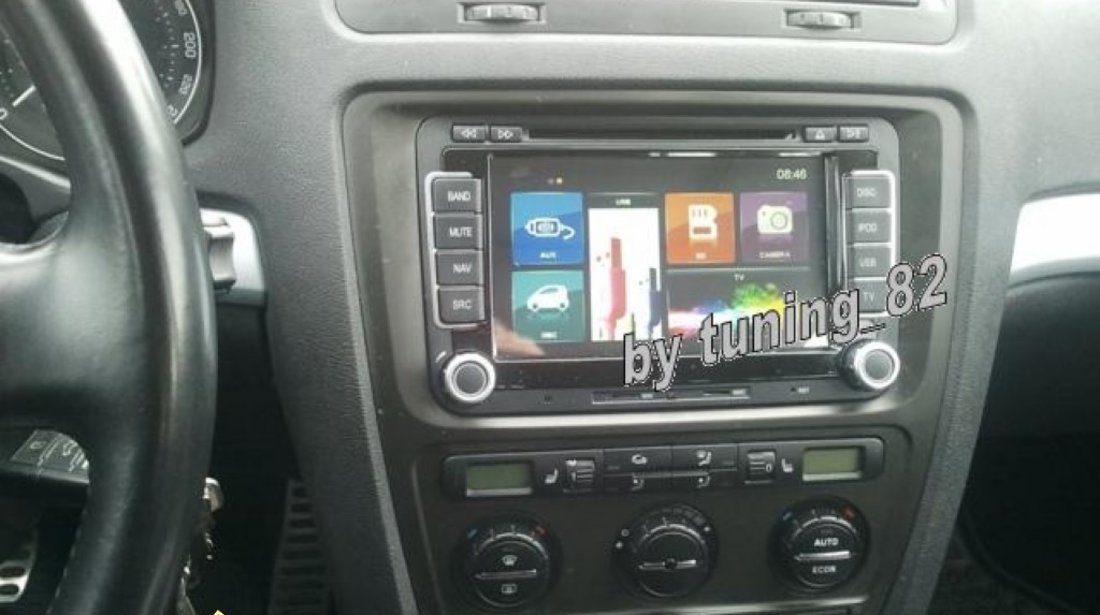 NAVIGATIE RNS 510 DYNAVIN DEDICATA SKODA OCTAVIA 2 PLATFORMA D99 ANDROID 2 2 CARKIT PARROT DUAL RADIO TUNER