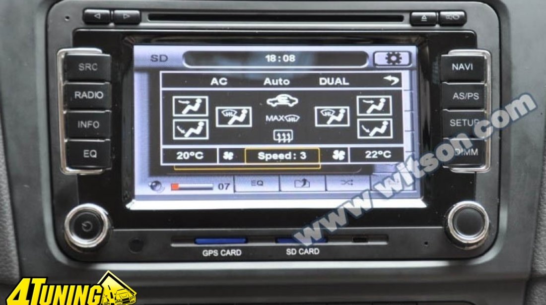 Navigatie Rns 510 Witson Dedicata Seat Leon INTERNET 3G Dvd Gps Car Kit Usb Tv Afisaj Senzori Ops MODEL 2012