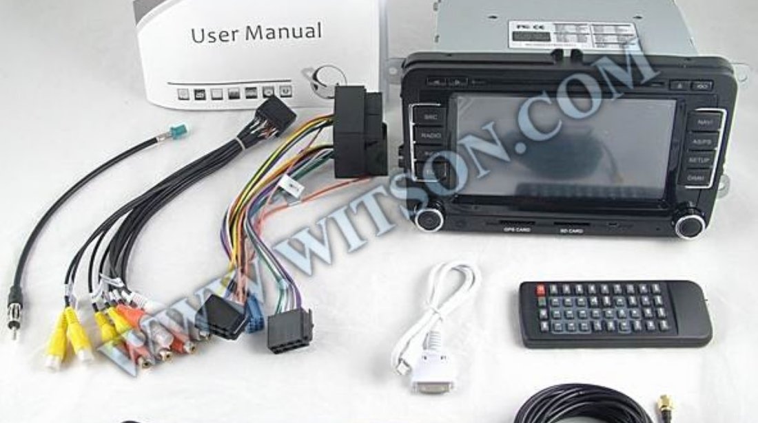 Navigatie Rns 510 Witson Dedicata Seat Leon INTERNET 3G Dvd Gps Car Kit Usb Tv Afisaj Senzori Ops MODEL 2012