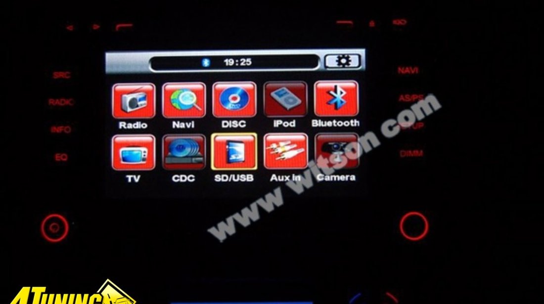 Navigatie Rns 510 Witson Dedicata Seat Toledo 1699 LEI Dvd Gps Car Kit Usb Tv Afisaj Senzori Ops