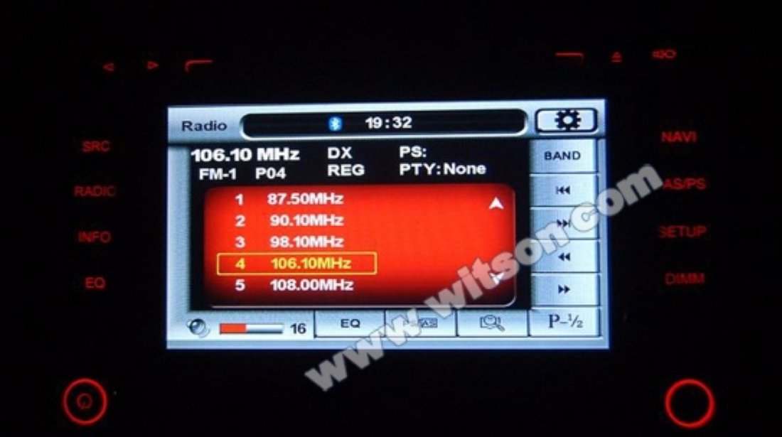 Navigatie Rns 510 Witson Dedicata Seat Toledo 1699 LEI Dvd Gps Car Kit Usb Tv Afisaj Senzori Ops