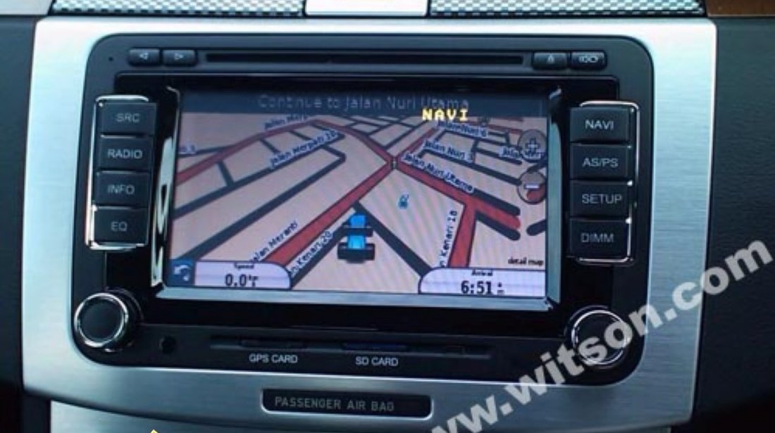 Navigatie Rns 510 Witson Dedicata Vw EOS Afisaj Climatronic Senzori Oem Dvd Gps Car Kit Usb Divx