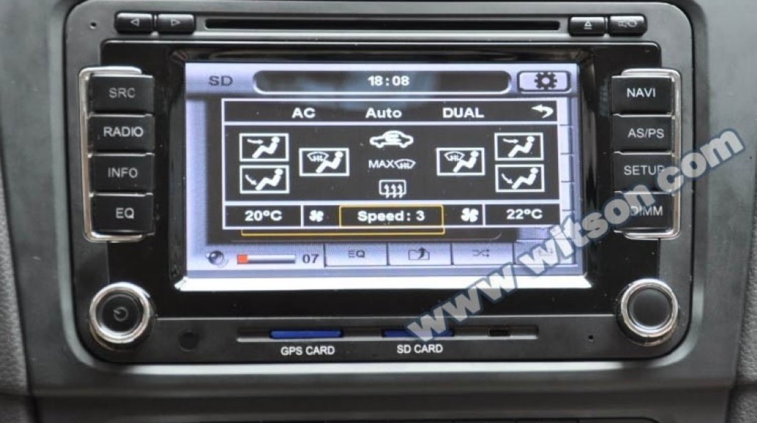 Navigatie Rns 510 Witson Dedicata Vw EOS Dvd Gps Car Kit Usb Tv Afisaj Senzori Ops