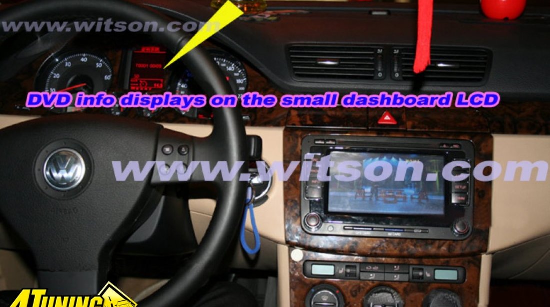 Navigatie RNS 510 Witson Dedicata Vw PASSAT CC Afisaj CLIMATRONIC Senzori Oem Dvd Gps Car Kit Usb Divx