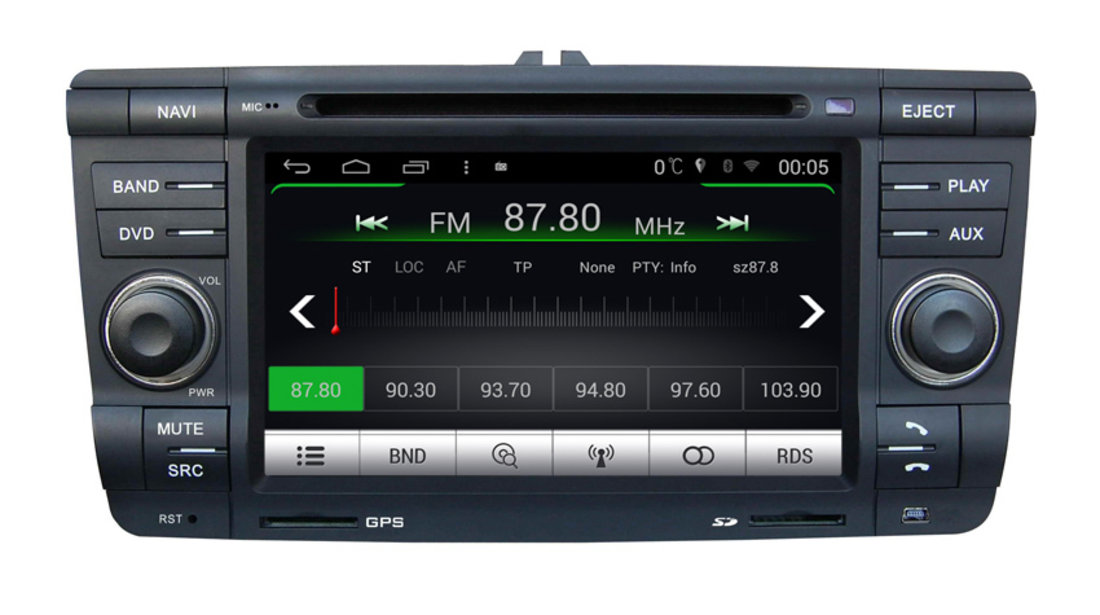 Navigatie Skoda Octavia 2 cu Android, platforma S160 + camera marsarier
