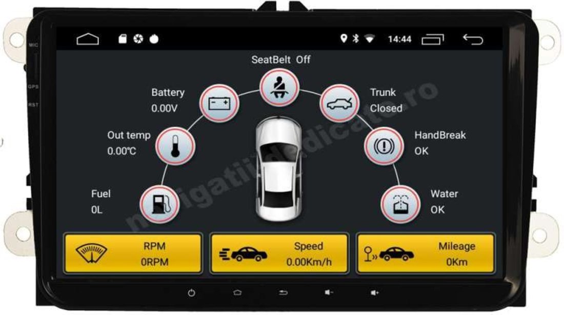 Navigatie SKODA OCTAVIA 2 RAPID FABIA SUPERB ROOMSTER RAPID YETI CARPAD ECRAN 9" Android NAVD-MT9800