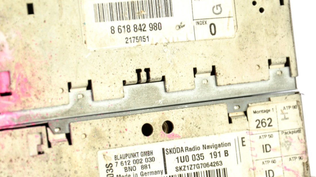 Navigatie Skoda SUPERB 1 (3U) 2001 - 2008 1U0035191B, 1U0 035 191 B, 1U0 035 191, 1U0035191
