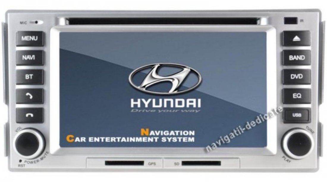 Navigatie TID 6001 Dedicata Hyundai Santa Fe GPS CARKIT IPOD TV