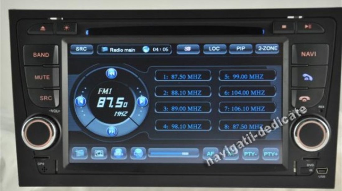Navigatie TID 7901 Dedicata Audi A4 B7 Dvd Auto Gps Carkit Internet