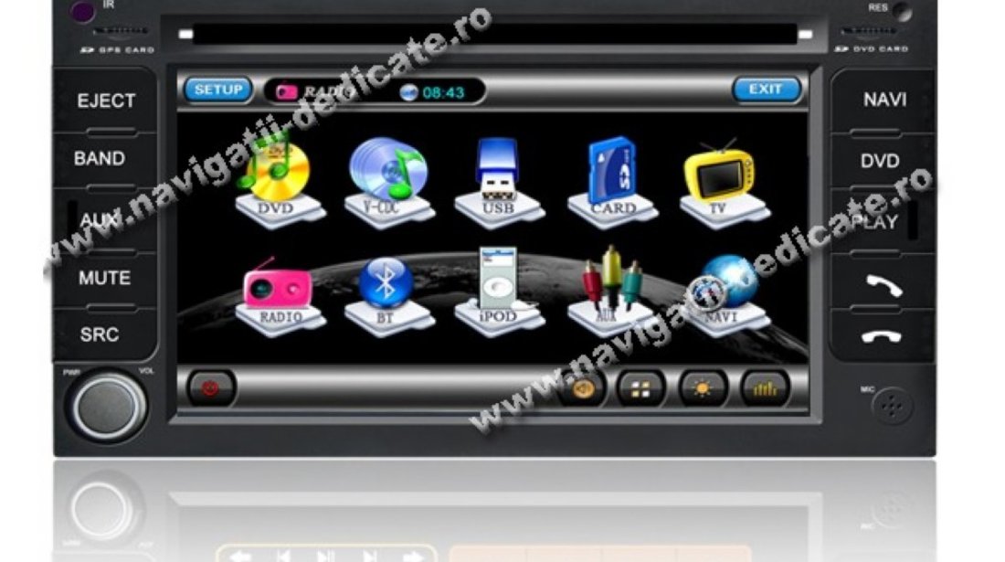 Navigatie TID 8916i Dedicata Volkswagen GOLF 4 Dvd Auto Gps Carkit Internet