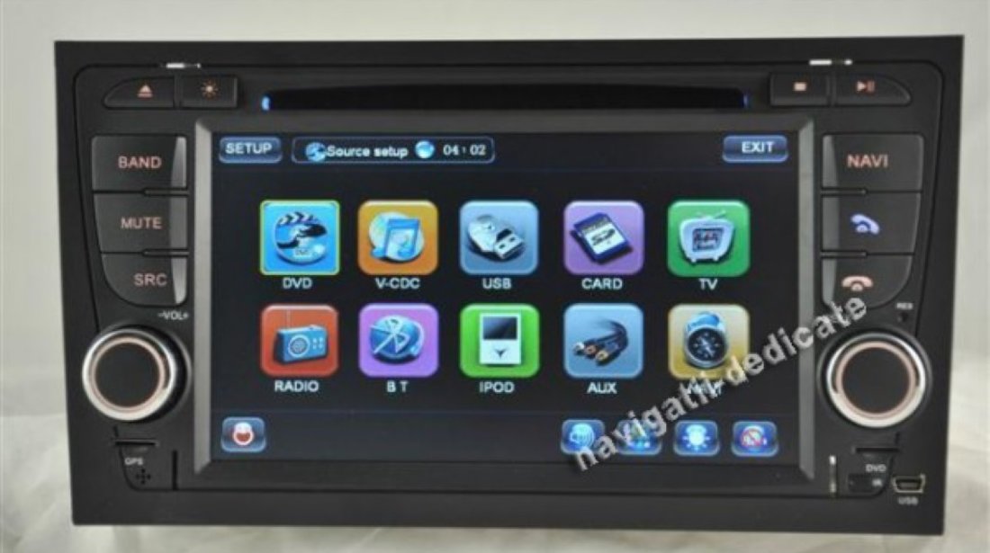 Navigatie TID 8950i Dedicata Audi A4 B7 Dvd Auto Gps Carkit Internet