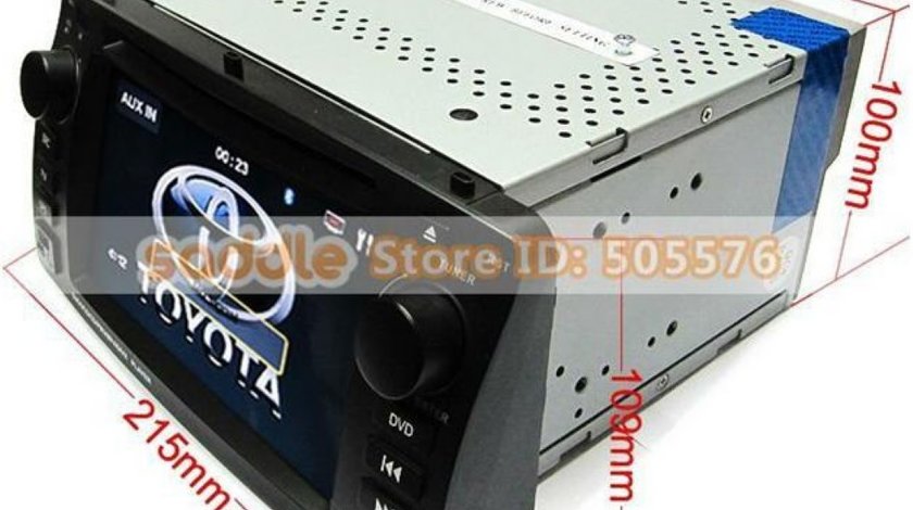 Navigatie TOYOTA COROLLA E 120 2002-2006 Dvd Gps Tv Car Kit Usb Ipod Bluetooth