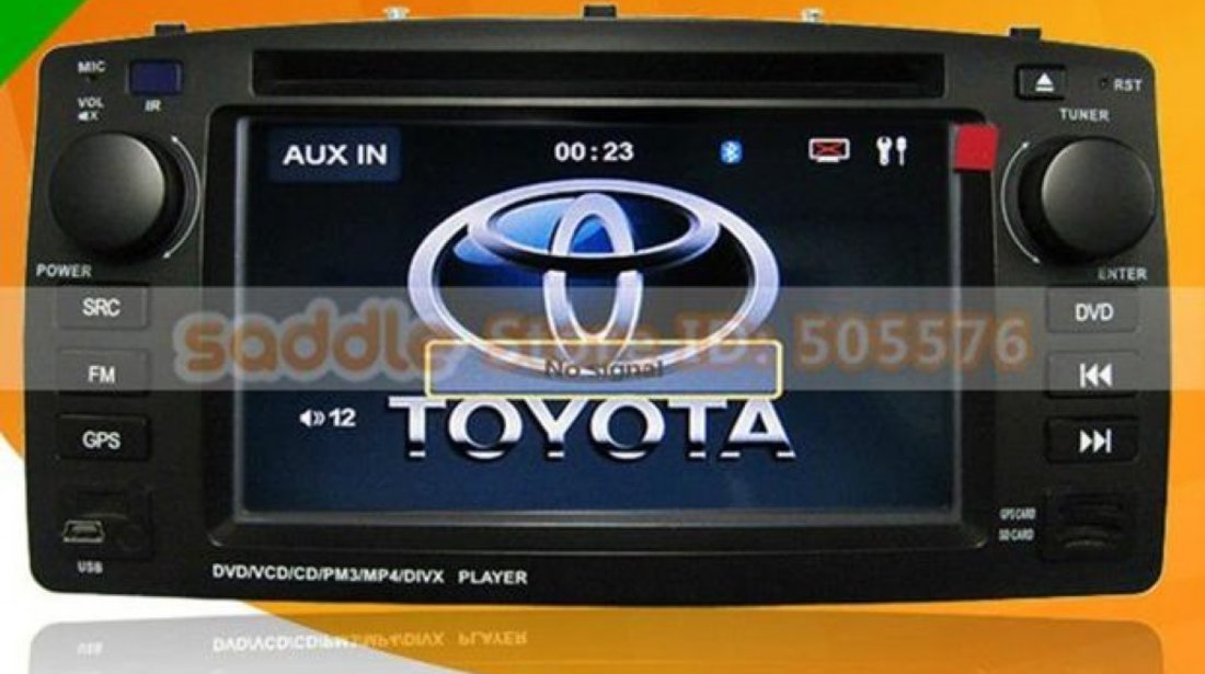 Navigatie TOYOTA COROLLA E120 2002-2006 Dvd Gps Car Kit Usb Bluetooth