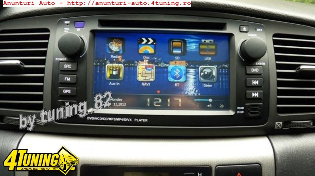 Navigatie TOYOTA COROLLA E120 2002-2006 Dvd Gps Car Kit Usb Bluetooth