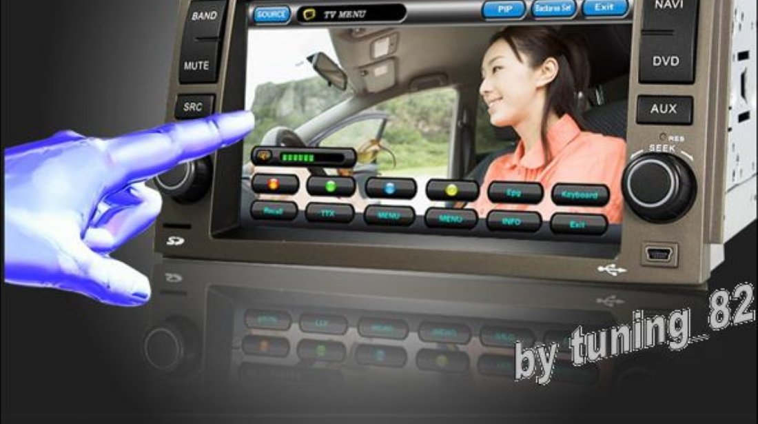 Navigatie TTi 6086 Dedicata Hyundai AZERA Dvd Gps Tv Car Kit 1999 Lei