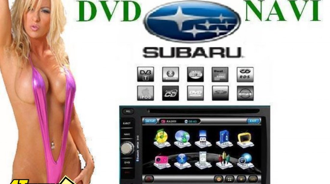 Navigatie Tti 6903 DEDICAT SUBARU IMPREZA Tv Tuner Dvd Gps Car Kit Usb Divx Pip