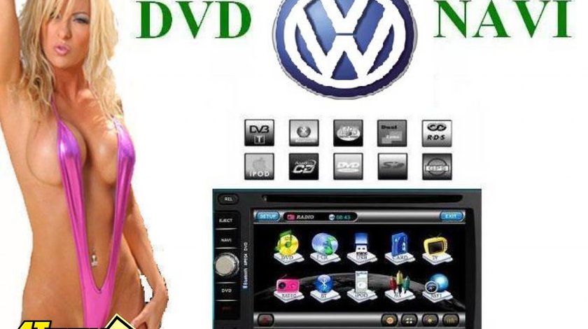 Navigatie Tti 6903i Vw GOLF 4 INTERNET 3G WI FI PANOU DETASABIL ANTIFURT Tv Tuner Dvd Gps Car Kit Usb Divx PIP