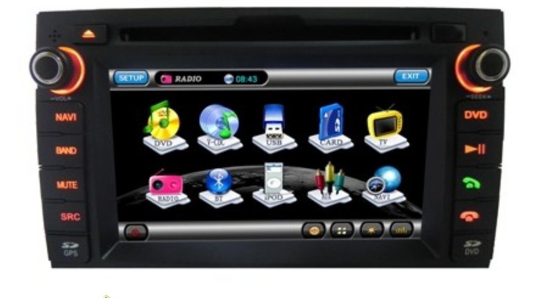 NAVIGATIE TTi 8986 DEDICATA KIA CEED INTERNET 3G WI FI GPS DVD TV CAR KIT USB DIVX COMENZI PE VOLAN MODEL 2012