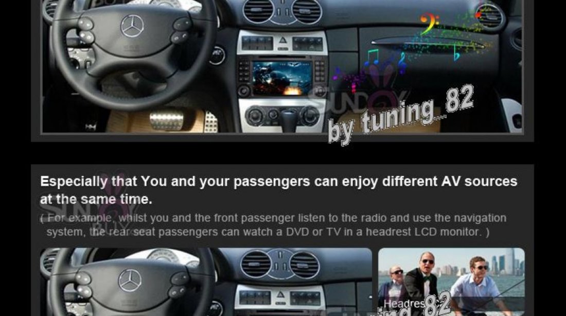 Navigatie Tti 8993i Dedicata Mercedes Benz CLK 2499 Lei Internet 3g Wifi Dvd Gps Carkit Tv Comenzi Pe Volan Model 2013